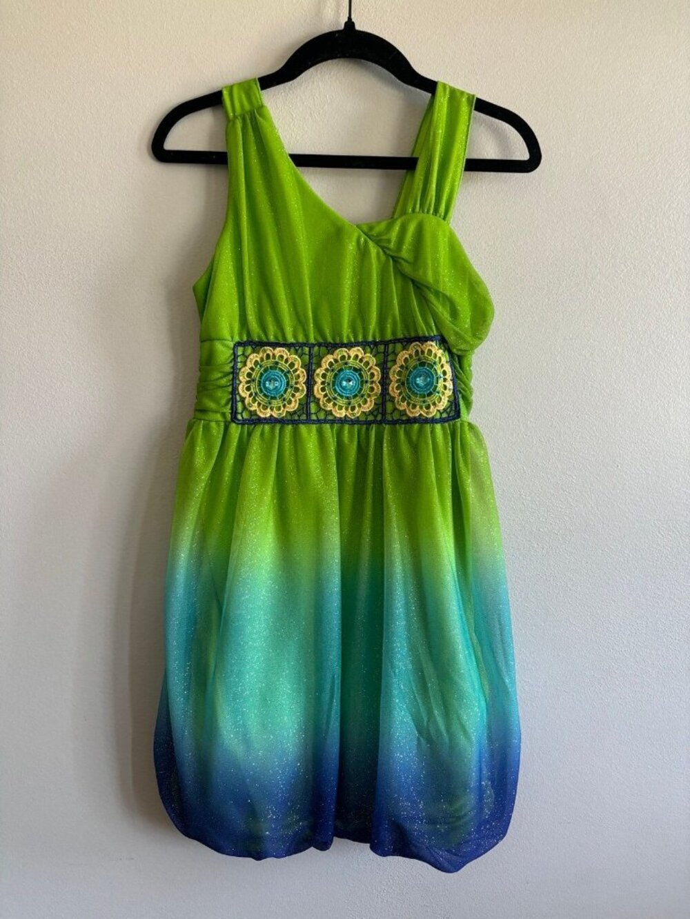 Y2K sequin hearts girls dress